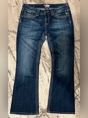 REROCK for Express Jeans Barely Boot Dark Wash Denim - Sz 12S
